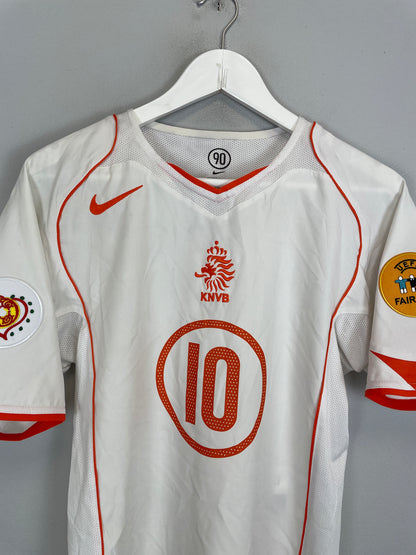 2004/06 NETHERLANDS V.NISTELROOY #10 AWAY SHIRT (M) NIKE