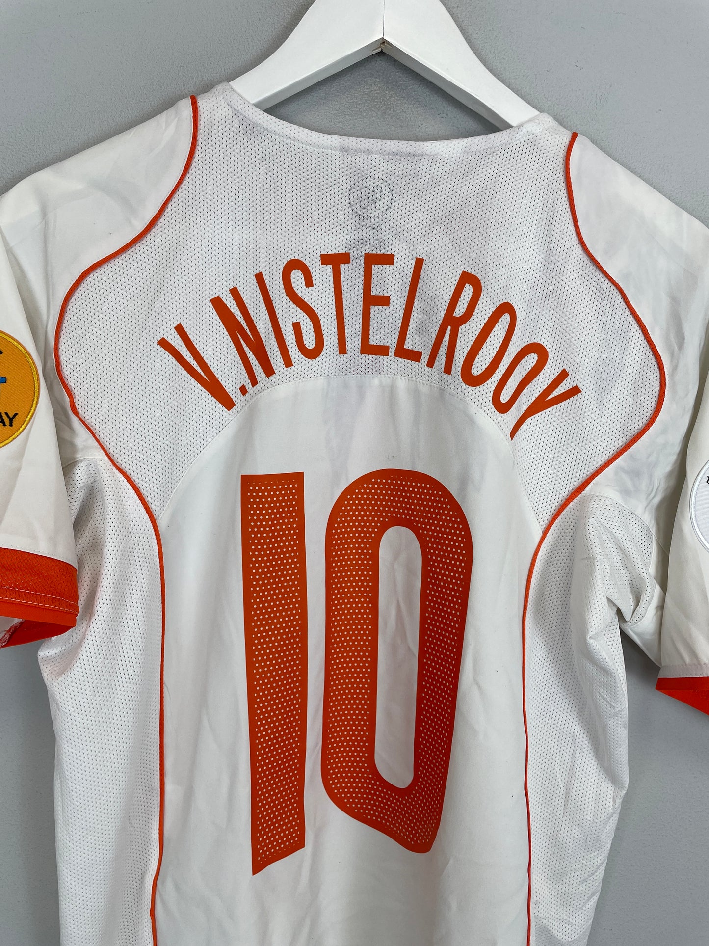 2004/06 NETHERLANDS V.NISTELROOY #10 AWAY SHIRT (M) NIKE