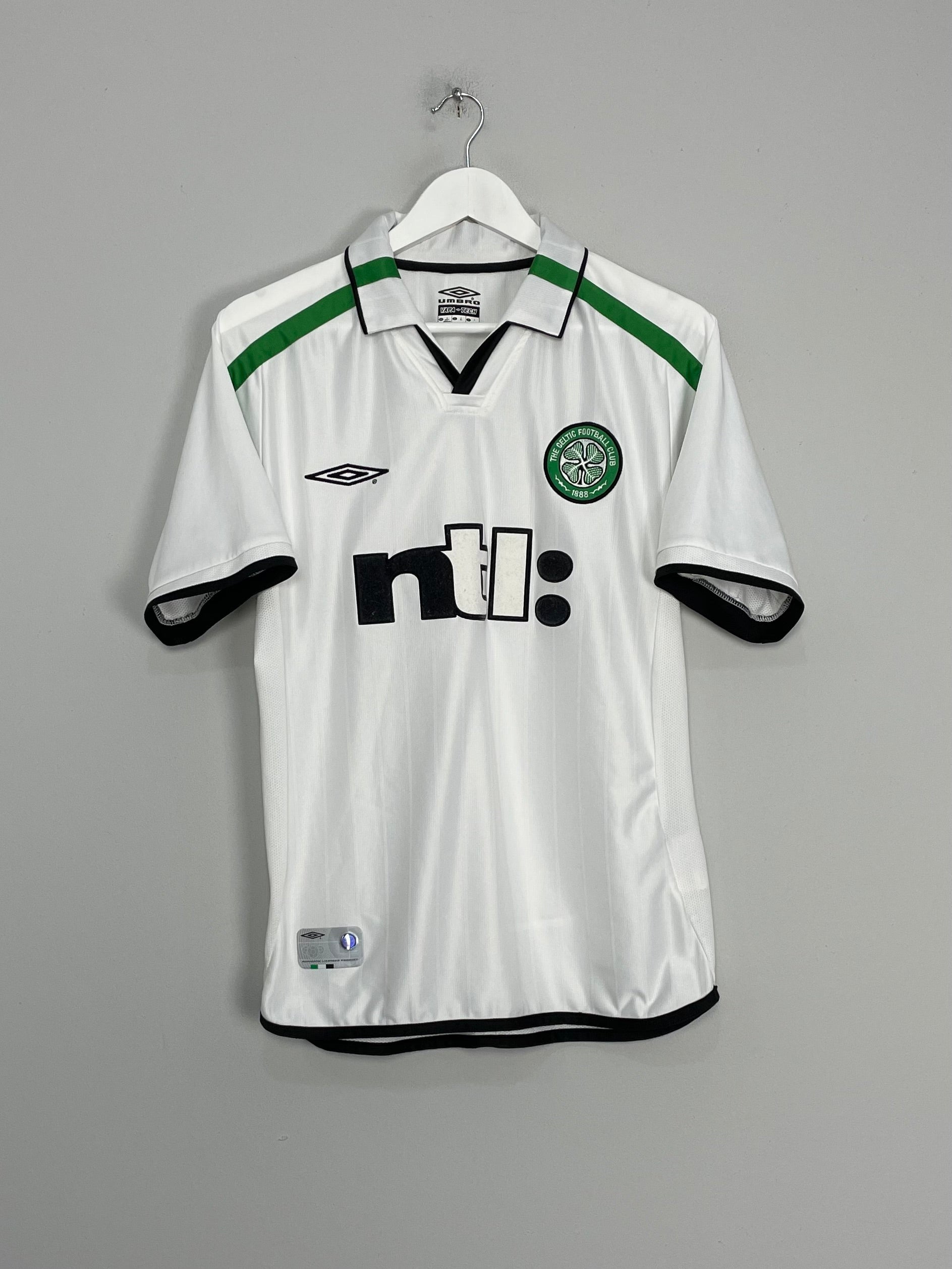 2001/03 CELTIC AWAY SHIRT (S) UMBRO