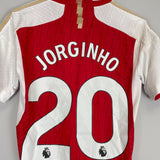 2023/24 ARSENAL JORGINHO #20 *MATCH WORN* HOME SHIRT (S) ADIDAS