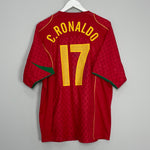 2004/06 PORTUGAL C.RONALDO #17 HOME SHIRT (XL) NIKE