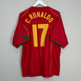 2004/06 PORTUGAL C.RONALDO #17 HOME SHIRT (XL) NIKE