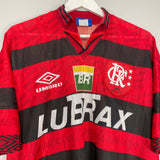 1995/96 FLAMENGO *CENTENARY* HOME SHIRT (XL) UMBRO