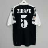 2001/02 REAL MADRID ZIDANE #5 AWAY SHIRT (XL) ADIDAS