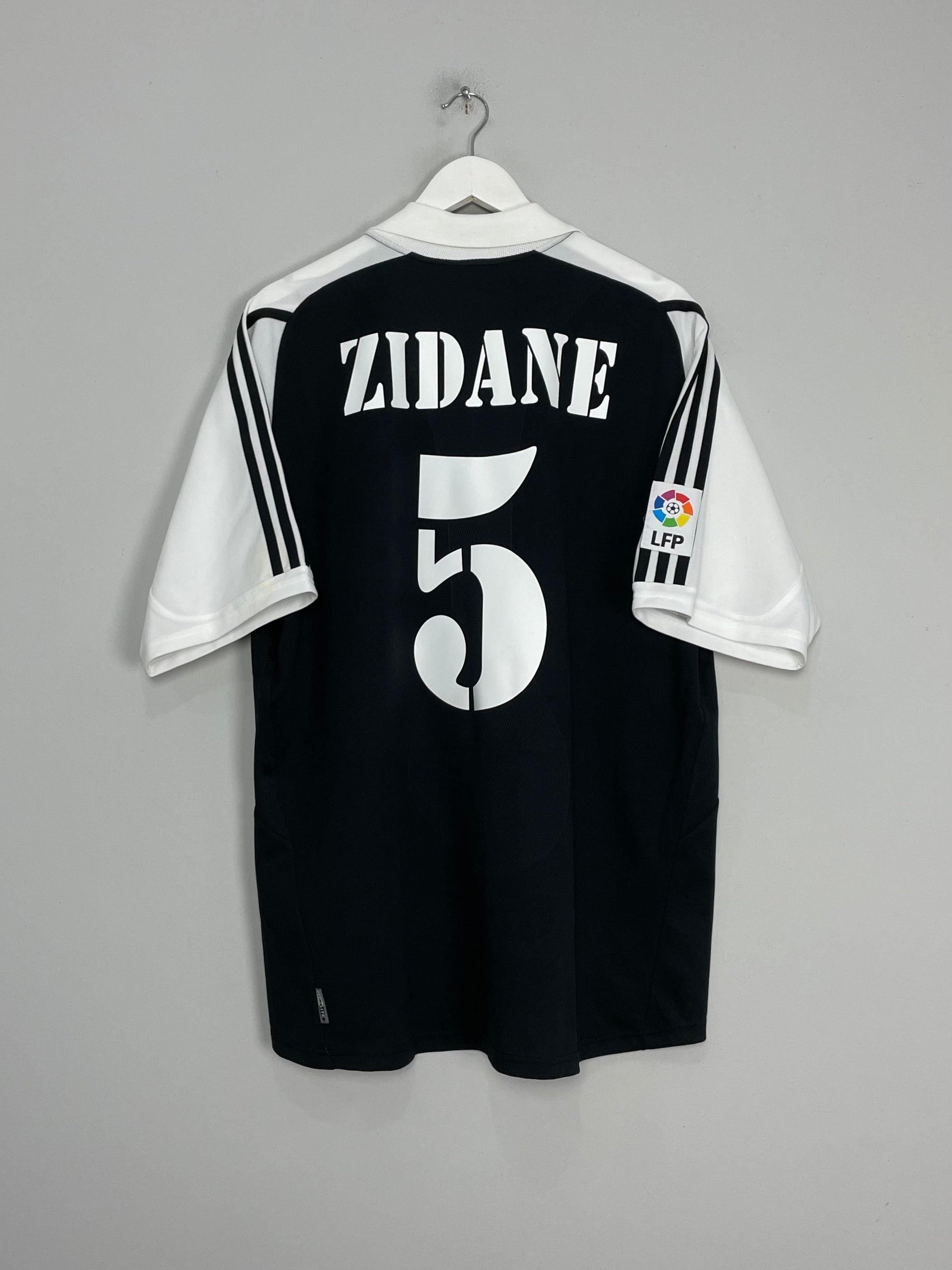 2001/02 REAL MADRID ZIDANE #5 AWAY SHIRT (XL) ADIDAS