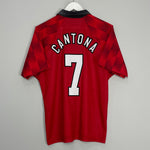 1996/98 MANCHESTER UNITED CANTONA #7 HOME SHIRT (M) UMBRO