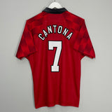 1996/98 MANCHESTER UNITED CANTONA #7 HOME SHIRT (M) UMBRO