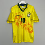 1994/96 BRAZIL RIVALDO #10 HOME SHIRT (L) UMBRO