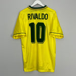 1994/96 BRAZIL RIVALDO #10 HOME SHIRT (L) UMBRO