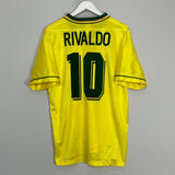 1994/96 BRAZIL RIVALDO #10 HOME SHIRT (L) UMBRO