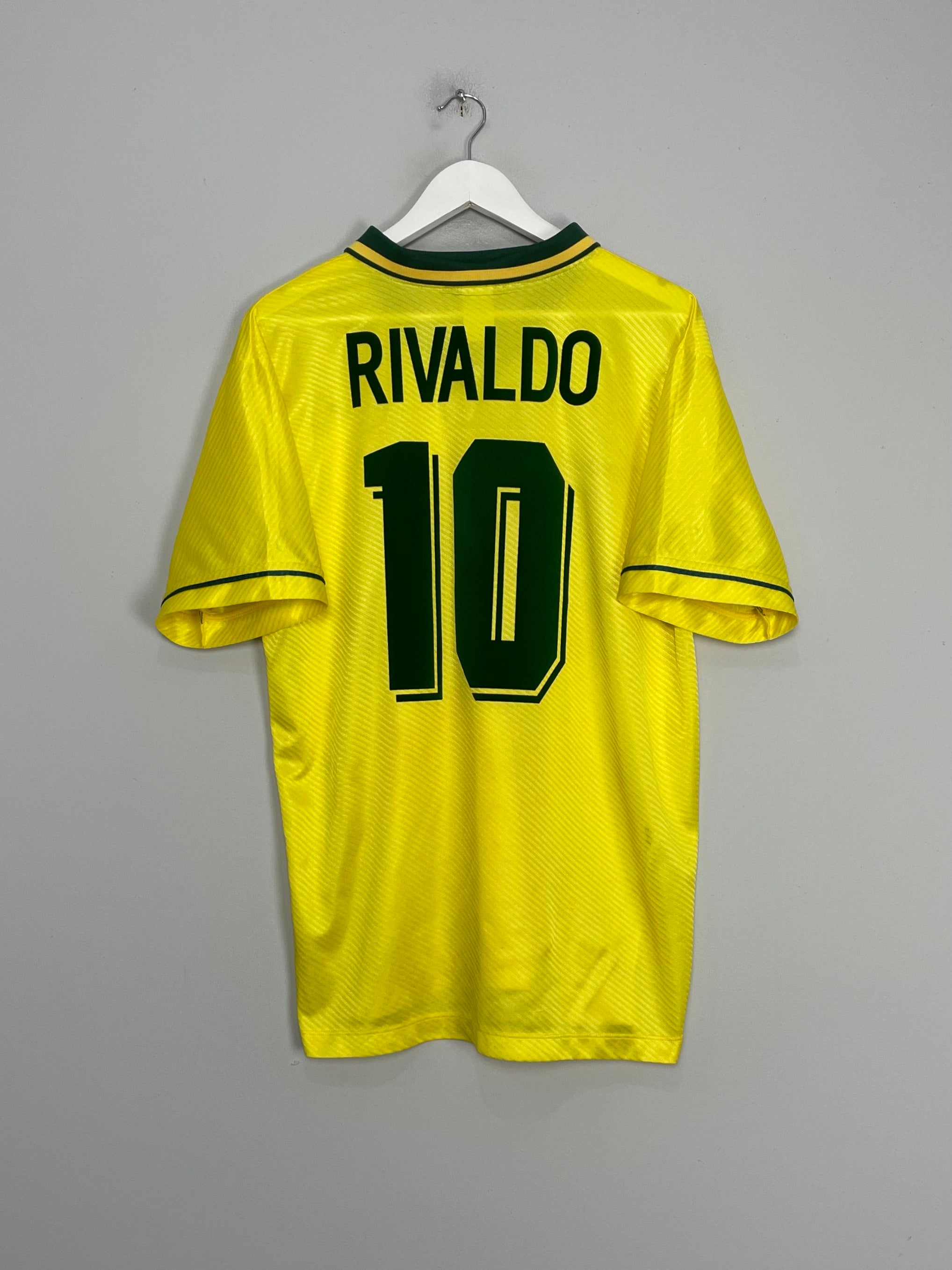 1994/96 BRAZIL RIVALDO #10 HOME SHIRT (L) UMBRO