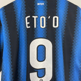 2010/11 INTER MILAN ETO'O #9 HOME SHIRT (XL) NIKE