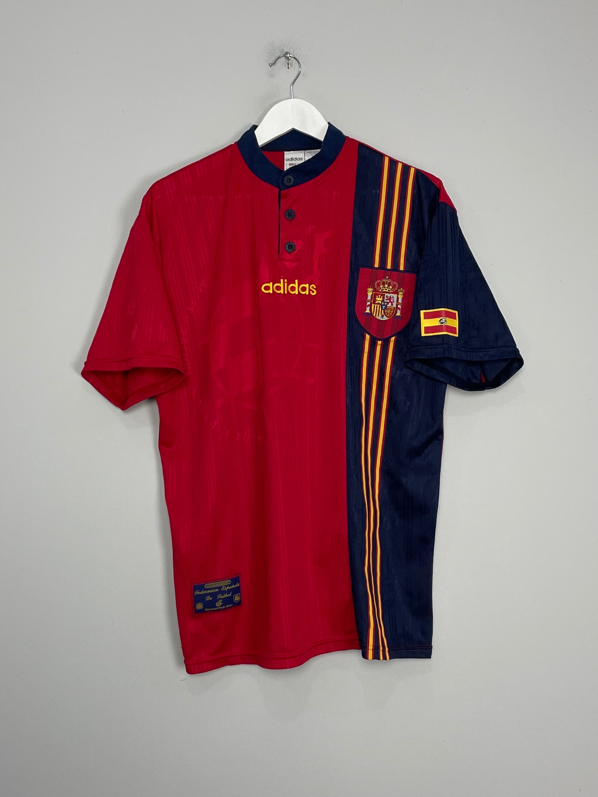 1996/97 SPAIN HOME SHIRT (L) ADIDAS