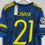 2021/22 MANCHESTER UNITED CAVANI #21 *BNWT* AUTHENTIC THIRD SHIRT (XXL) ADIDAS