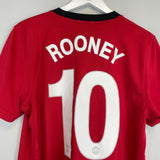 2009/10 MANCHESTER UNITED ROONEY #10 HOME SHIRT (M) NIKE