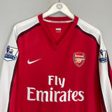 2008/10 ARSENAL WILSHERE #19 L/S HOME SHIRT (XXL) NIKE