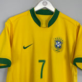 2006/08 BRAZIL ADRIANO #7 HOME SHIRT (L) NIKE