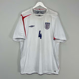 2005/07 ENGLAND GERRARD #4 HOME SHIRT (XXL) UMBRO