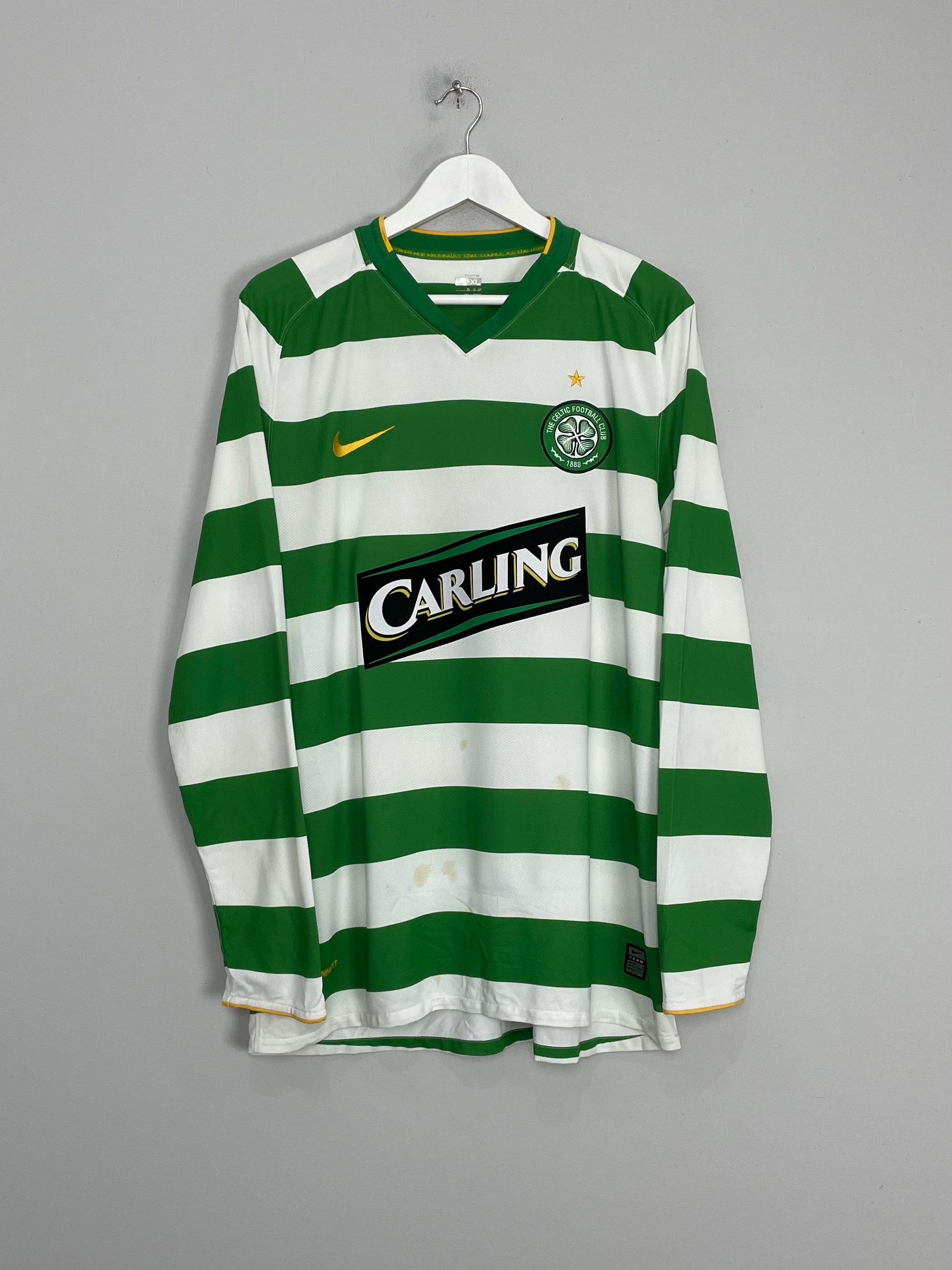 2008/10 CELTIC L/S HOME SHIRT (XL) NIKE