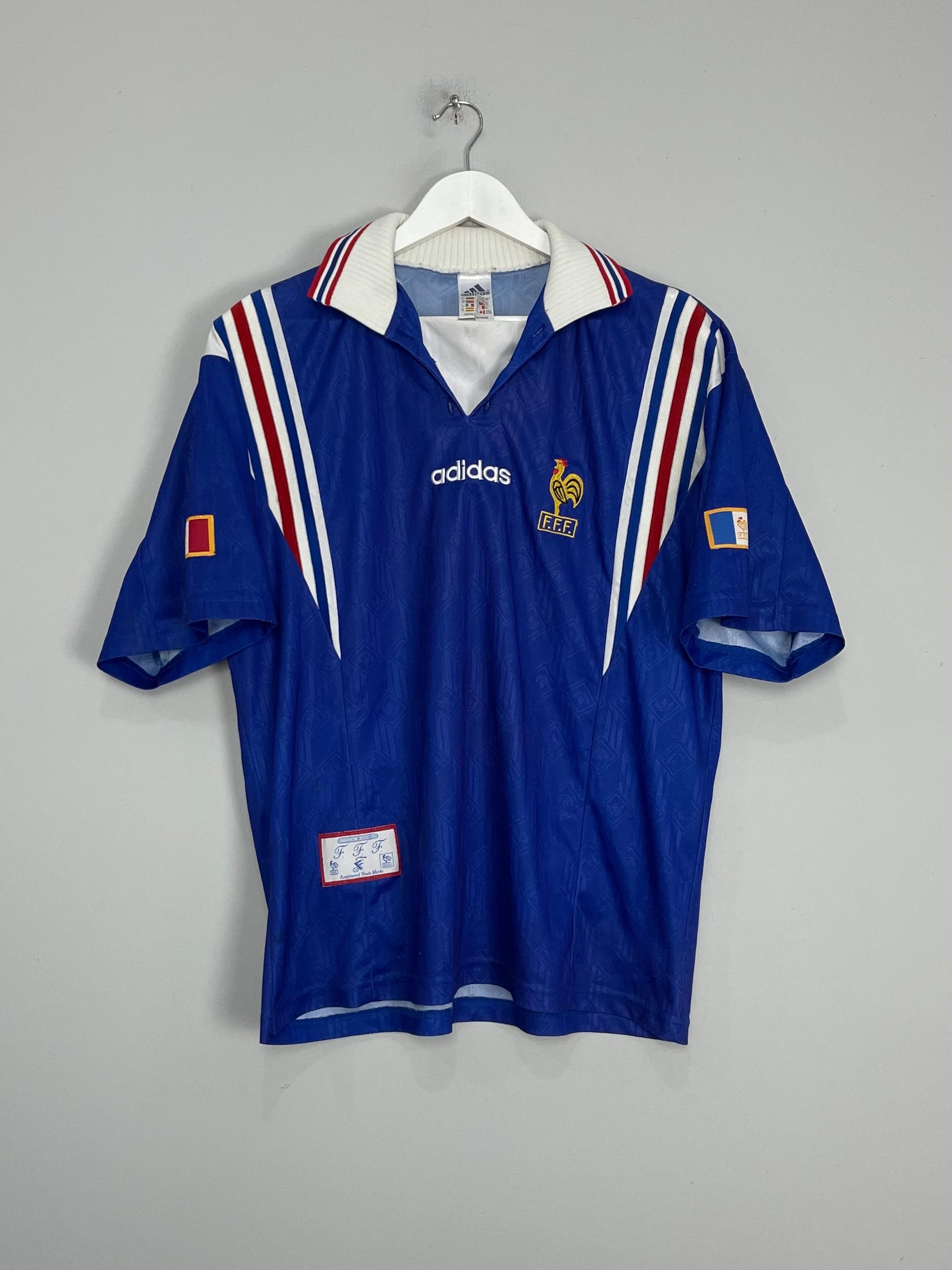 1996/98 FRANCE HOME SHIRT (XL) ADIDAS