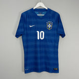 2014/15 BRAZIL NEYMAR #10 *PLAYER ISSUE* AWAY SHIRT (L) NIKE