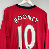 2009/10 MANCHESTER UNITED ROONEY #10 L/S HOME SHIRT (M) NIKE