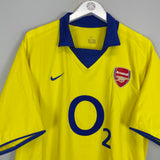 2003/04 ARSENAL VIEIRA #4 AWAY SHIRT (XL) NIKE