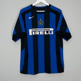 2005/06 INTER MILAN J.ZANETTI #4 HOME SHIRT (L) NIKE