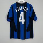 2004/05 INTER MILAN J.ZANETTI #4 HOME SHIRT (L) NIKE