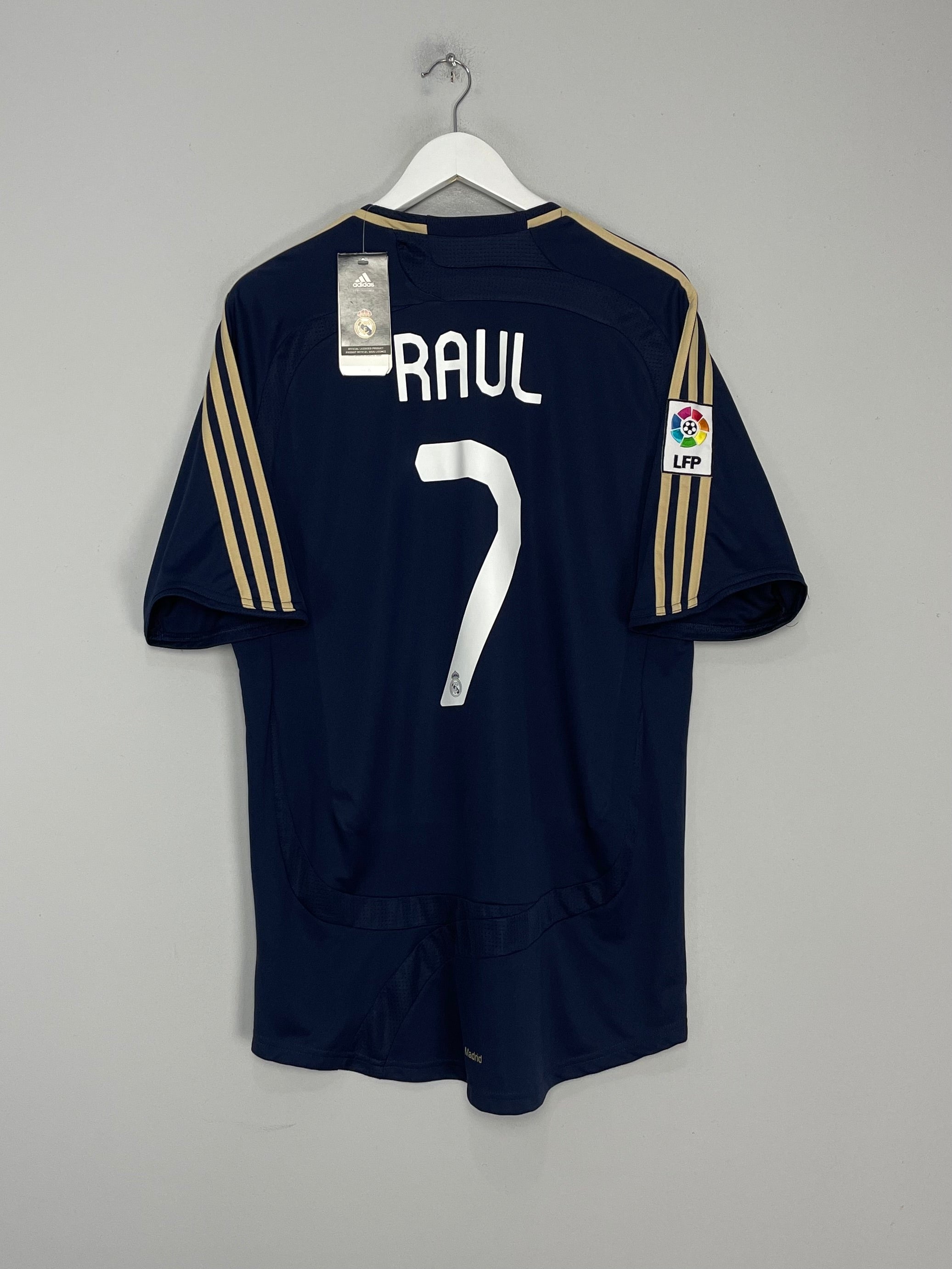 2007/08 REAL MADRID RAUL #7 *BNWT* AWAY SHIRT (L) ADIDAS