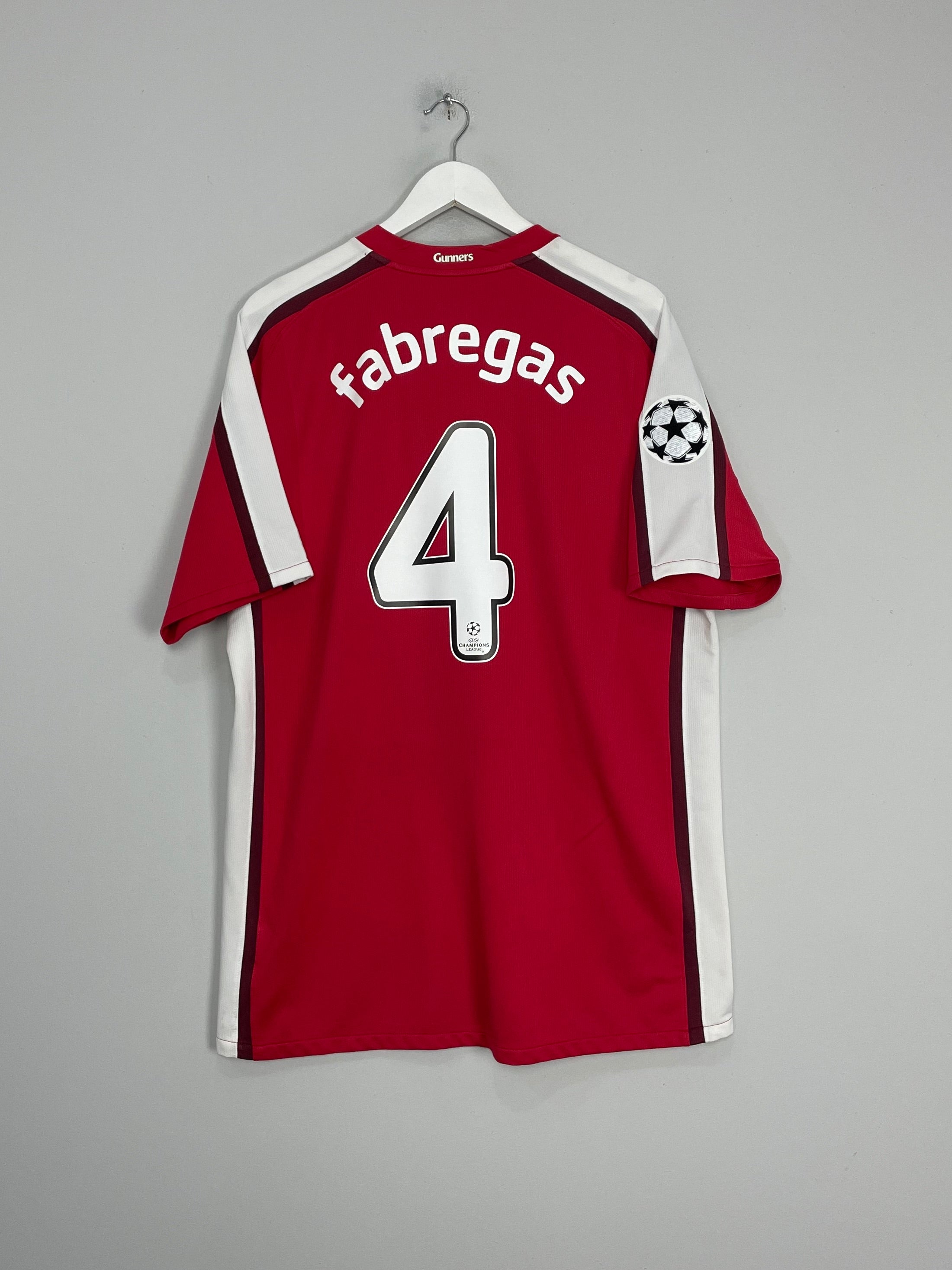 2008/10 ARSENAL FABREGAS #4 C/L HOME SHIRT (XL) NIKE