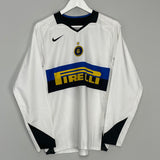 2005/06 INTER MILAN ADRIANO #10 L/S AWAY SHIRT (S) NIKE