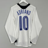 2005/06 INTER MILAN ADRIANO #10 L/S AWAY SHIRT (S) NIKE