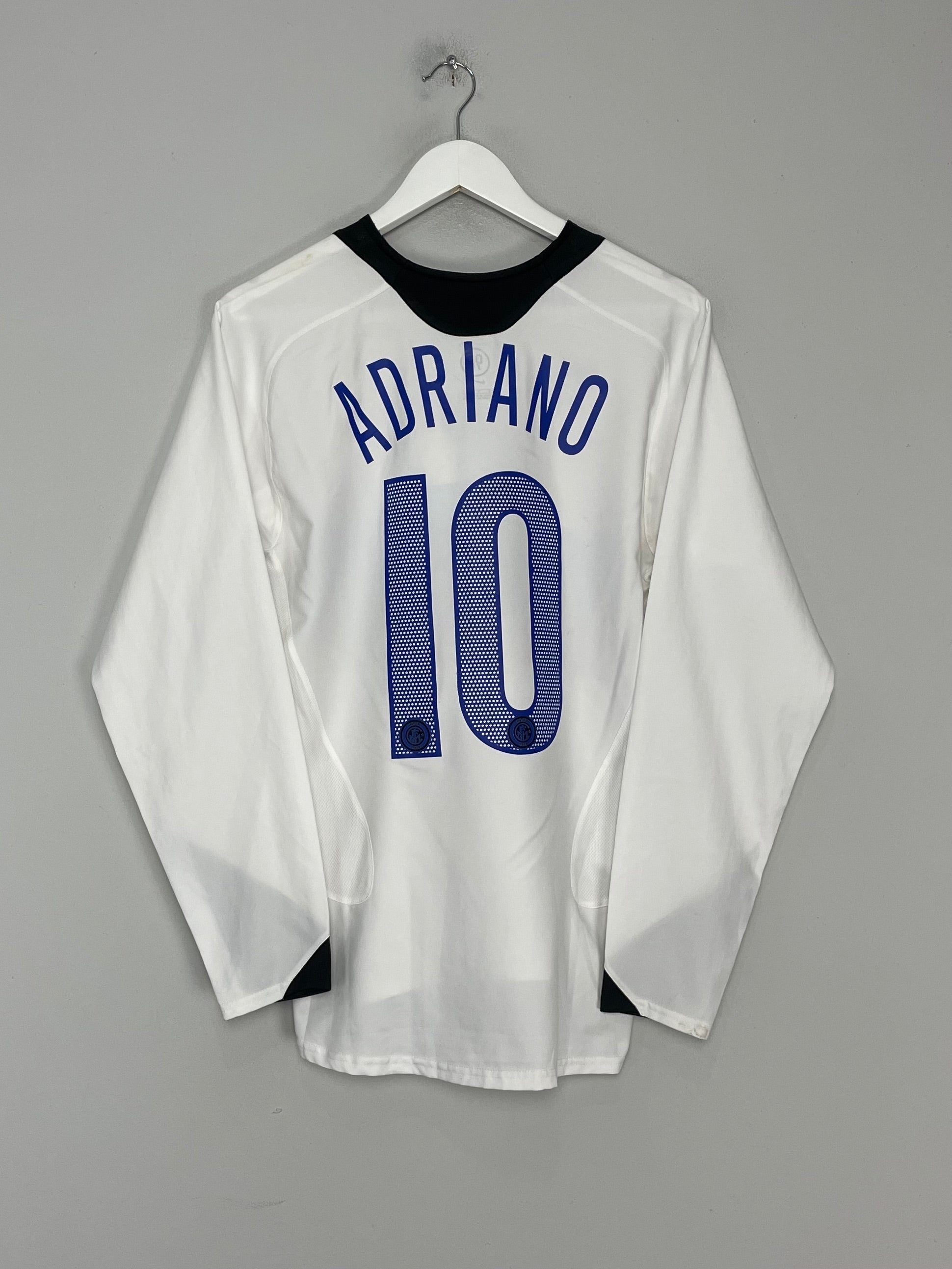 2005/06 INTER MILAN ADRIANO #10 L/S AWAY SHIRT (S) NIKE