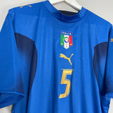 2006/07 ITALY CANNAVARO #5 HOME SHIRT (L) PUMA