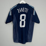 2002/04 ARGENTINA ZANETTI #4 AWAY SHIRT (M) ADIDAS