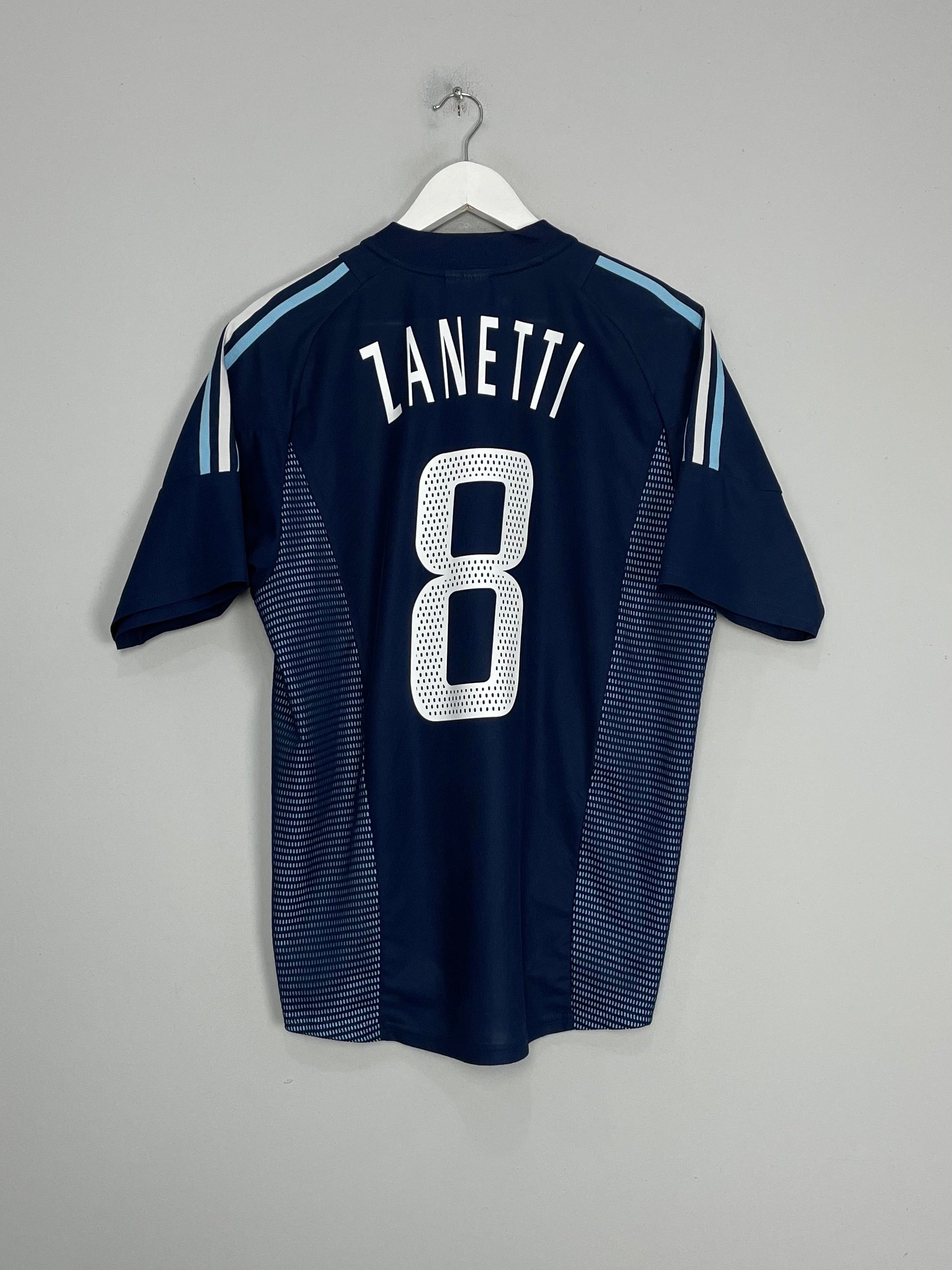 2002/04 ARGENTINA ZANETTI #4 AWAY SHIRT (M) ADIDAS