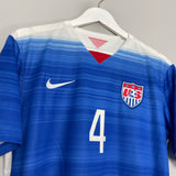 2015/16 USA BRADLEY #4 AWAY SHIRT (M) NIKE