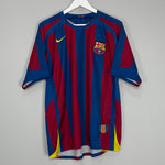 2005/06 BARCELONA HOME SHIRT (M) NIKE