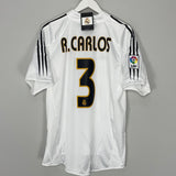 2004/05 REAL MADRID R.CARLOS #3 *BNWT* HOME SHIRT (MULTIPLE SIZES) ADIDAS