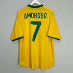 2000/02 BRAZIL AMOROSO #7 HOME SHIRT (XL) NIKE