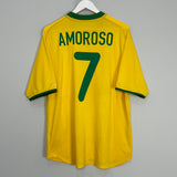 2000/02 BRAZIL AMOROSO #7 HOME SHIRT (XL) NIKE