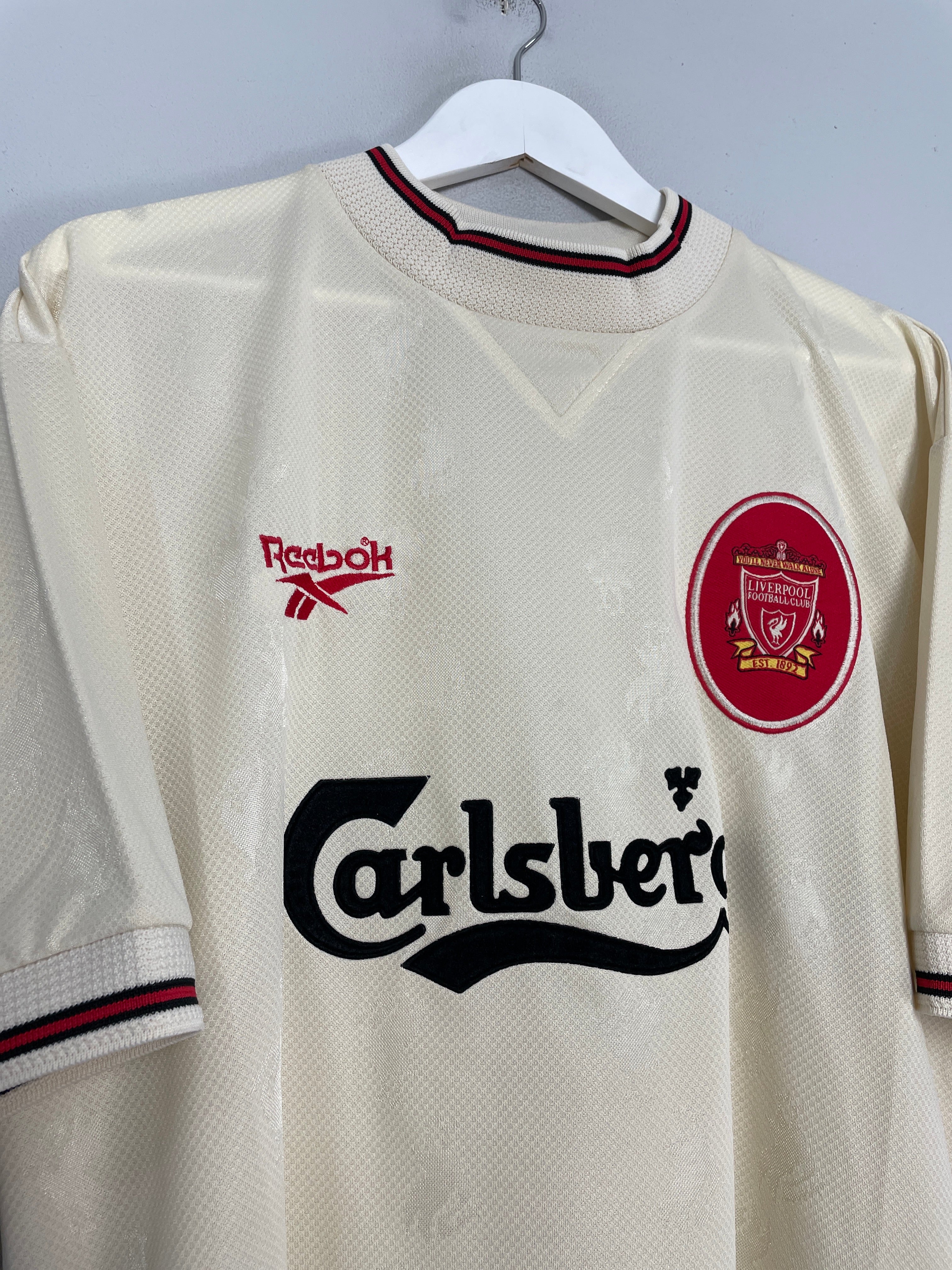 1996/97 LIVERPOOL AWAY SHIRT (L) REEBOK