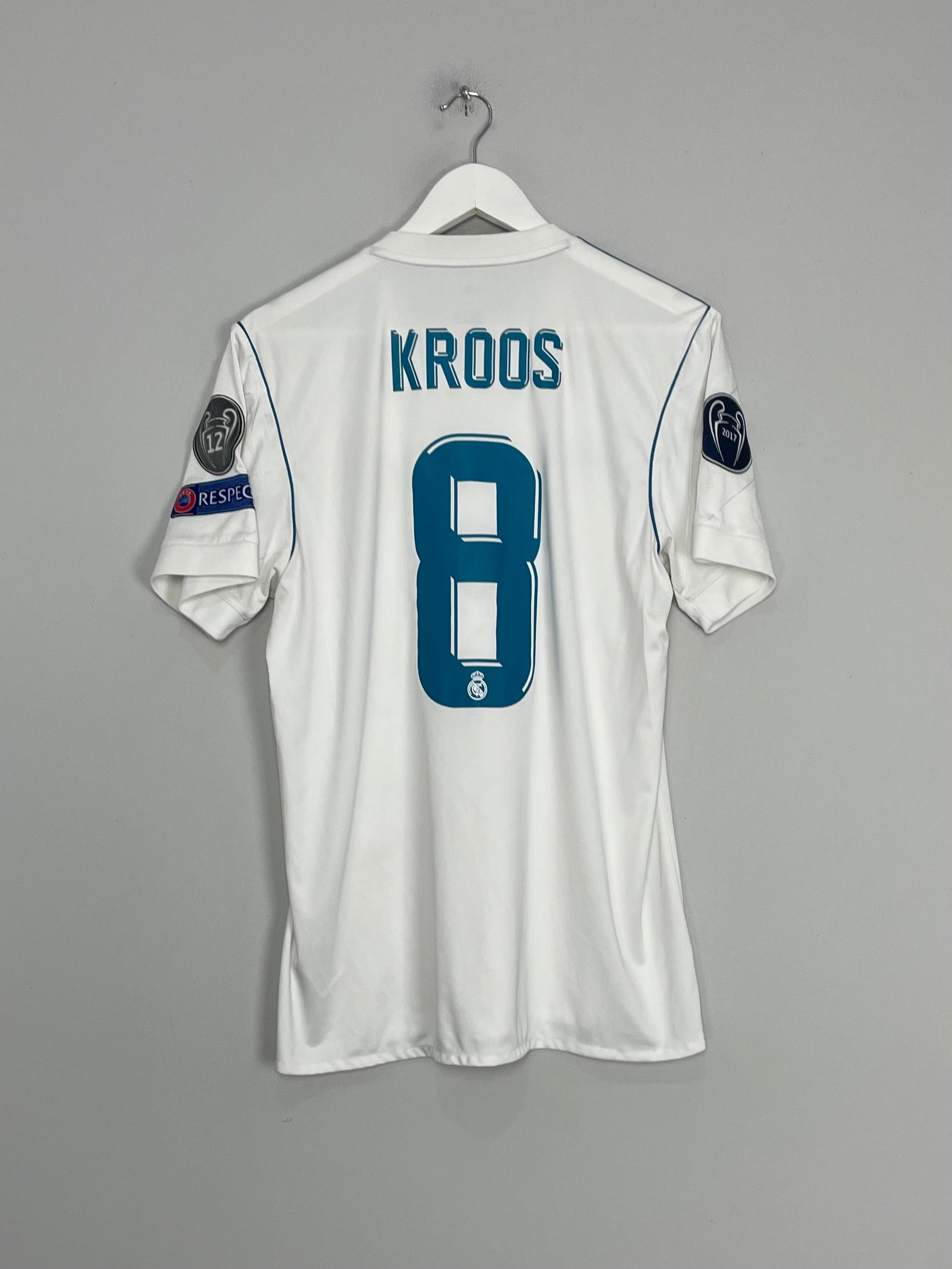 2017/18 REAL MADRID KROOS #8 HOME SHIRT (M) ADIDAS