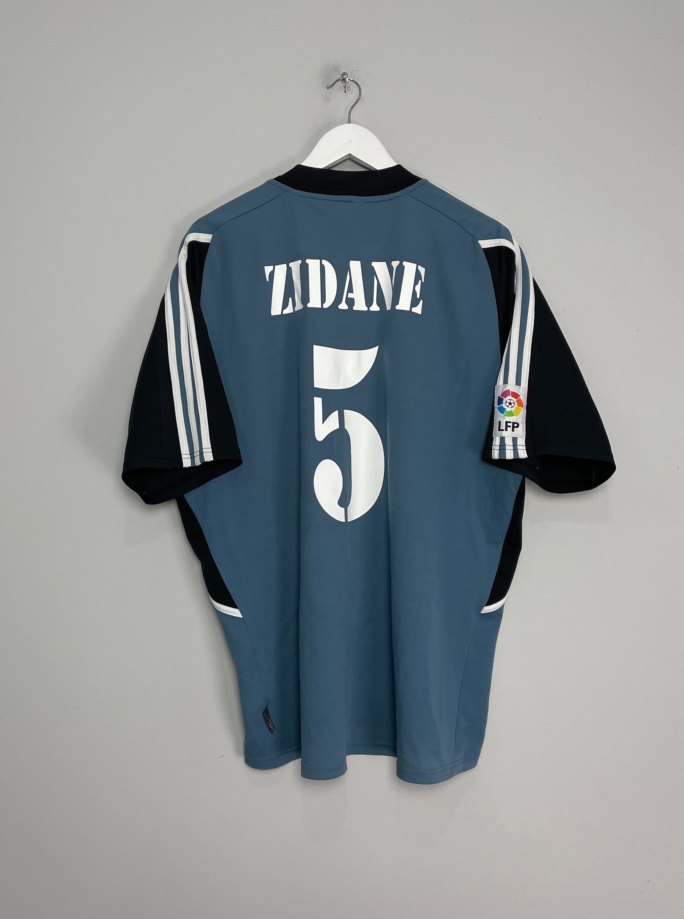 2001 REAL MADRID ZIDANE #5 THIRD SHIRT (XL) ADIDAS