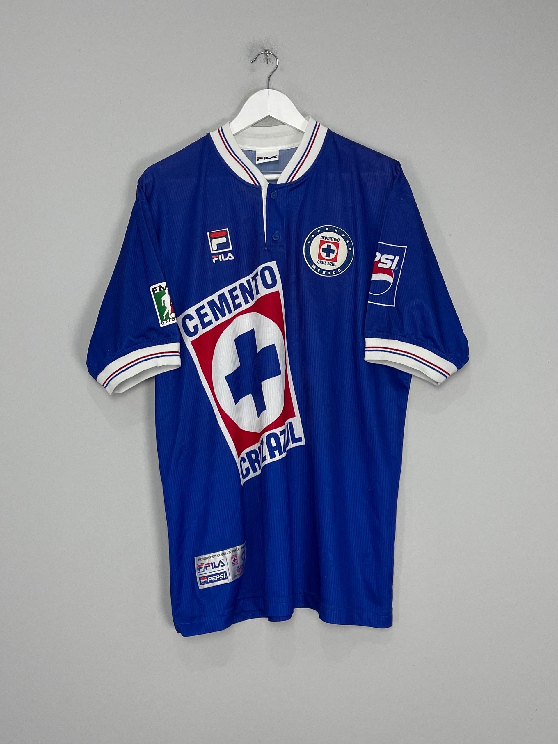 1998/99 CRUZ AZUL HOME SHIRT (XL) FILA