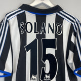 1999/00 NEWCASTLE SOLANO #15 HOME SHIRT (L) ADIDAS