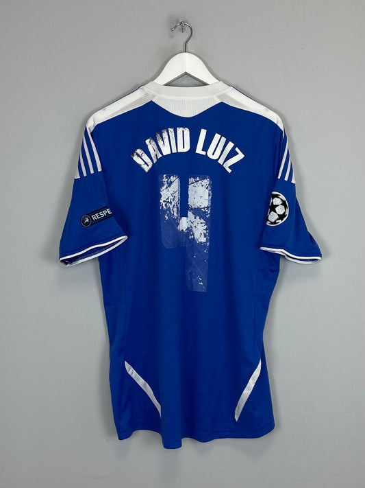 2011/12 CHELSEA DAVID LUIZ #4 C/L HOME SHIRT (L) ADIDAS