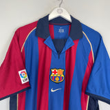 2001/02 BARCELONA TSUBASA #28 HOME SHIRT (XL) NIKE