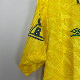 1991/93 BRAZIL HOME SHIRT (L) UMBRO